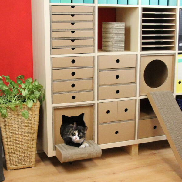 cardboard kallax inserts cat bed