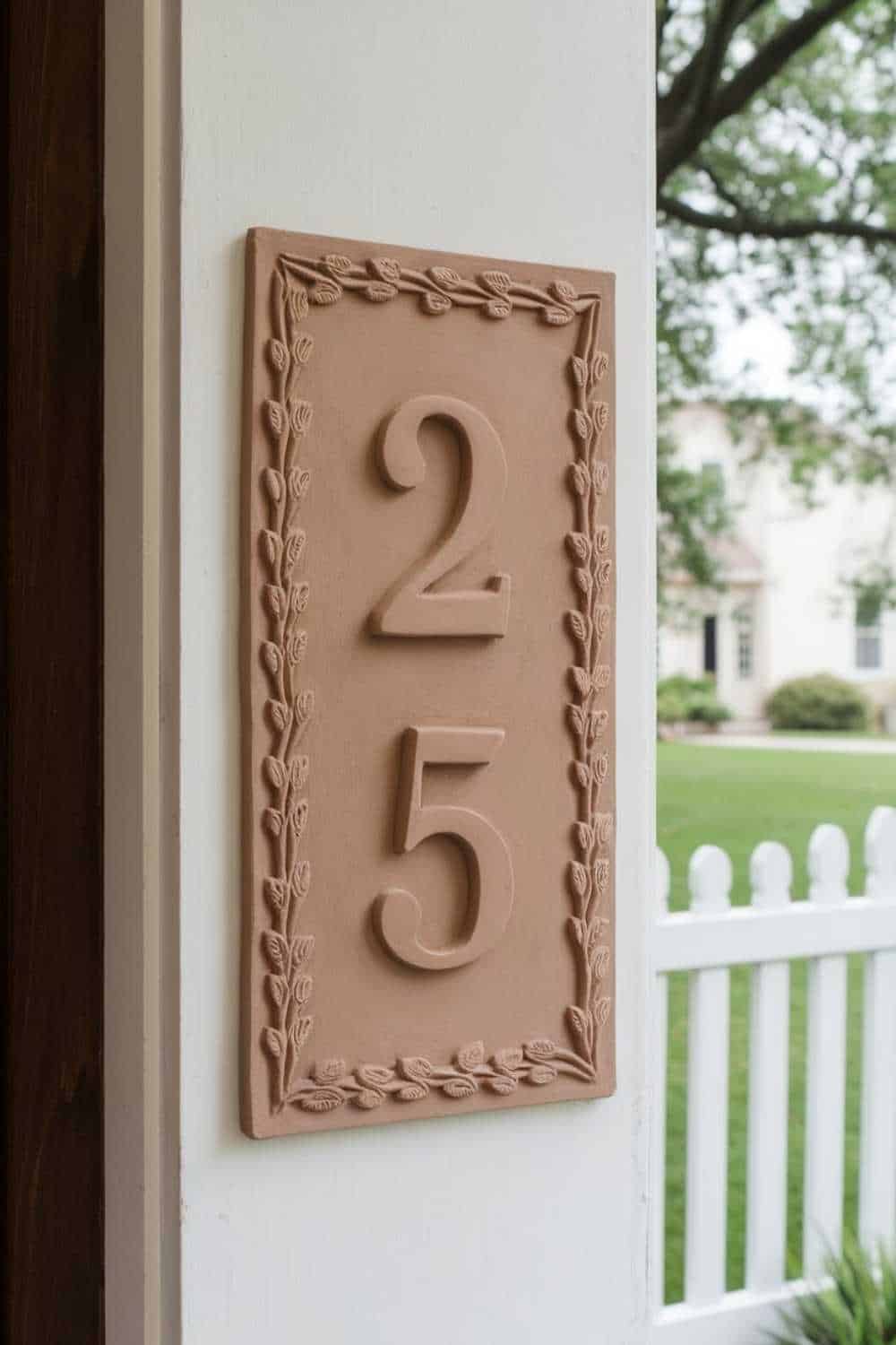 Rustic Door Numbers 31 Gorgeous Air Dry Clay Craft Ideas